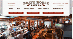 Desktop Screenshot of bravehorsetavern.com